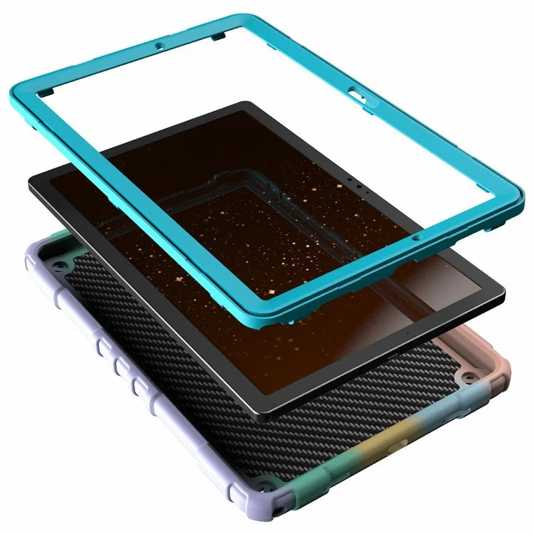 For Samsung Galaxy Tab A8 10.5 (2021) / (2022) Case Kickstand Spider Style PC+TPU Rugged Protective Cover
