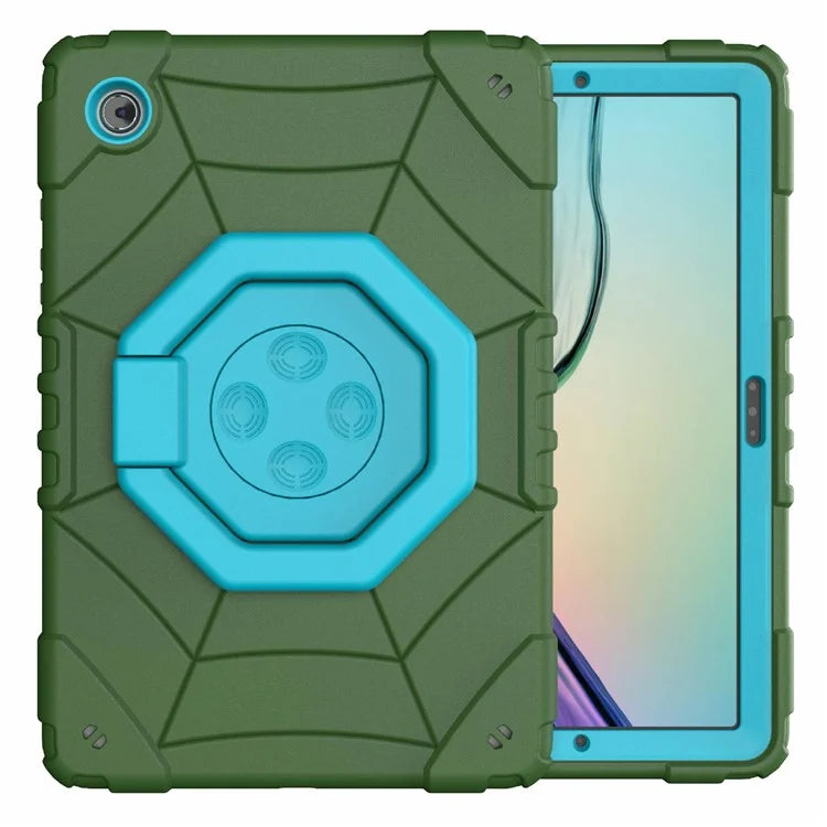 For Samsung Galaxy Tab A8 10.5 (2021) / (2022) Case Kickstand Spider Style PC+TPU Rugged Protective Cover