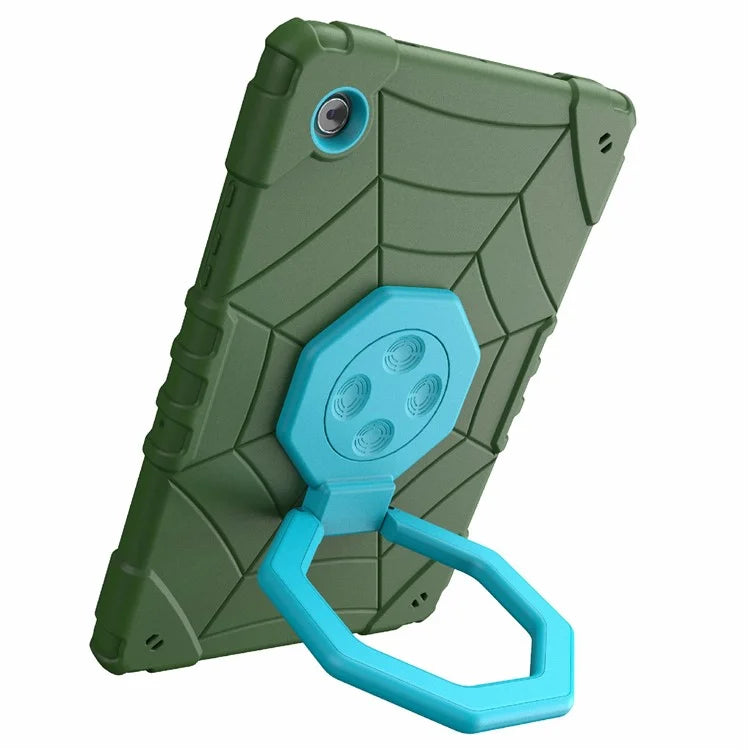 For Samsung Galaxy Tab A8 10.5 (2021) / (2022) Case Kickstand Spider Style PC+TPU Rugged Protective Cover