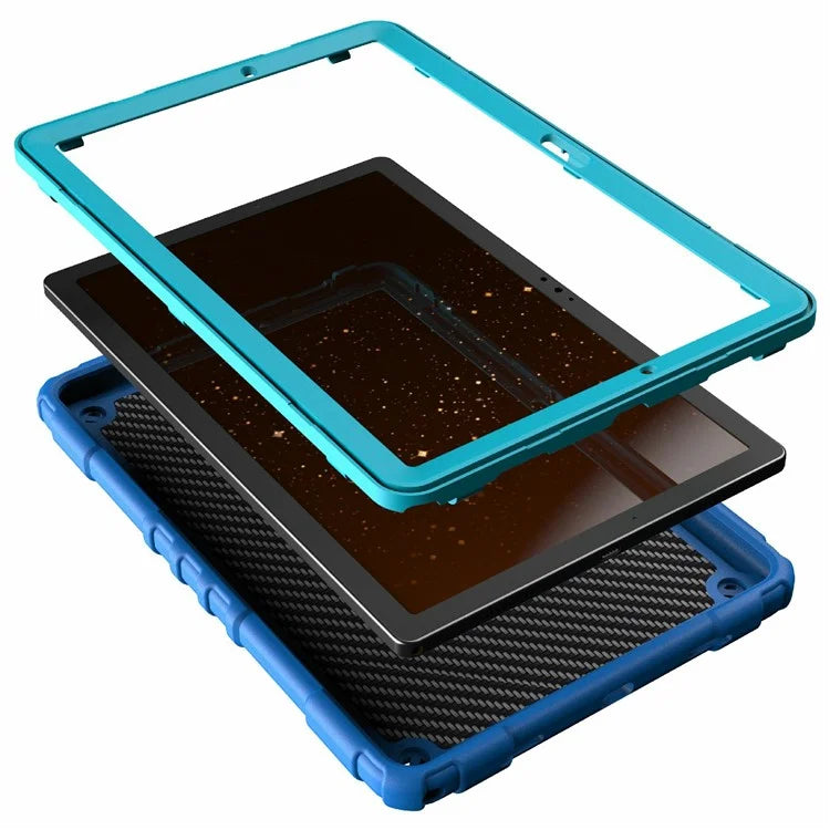 For Samsung Galaxy Tab A8 10.5 (2021) / (2022) Case Kickstand Spider Style PC+TPU Rugged Protective Cover