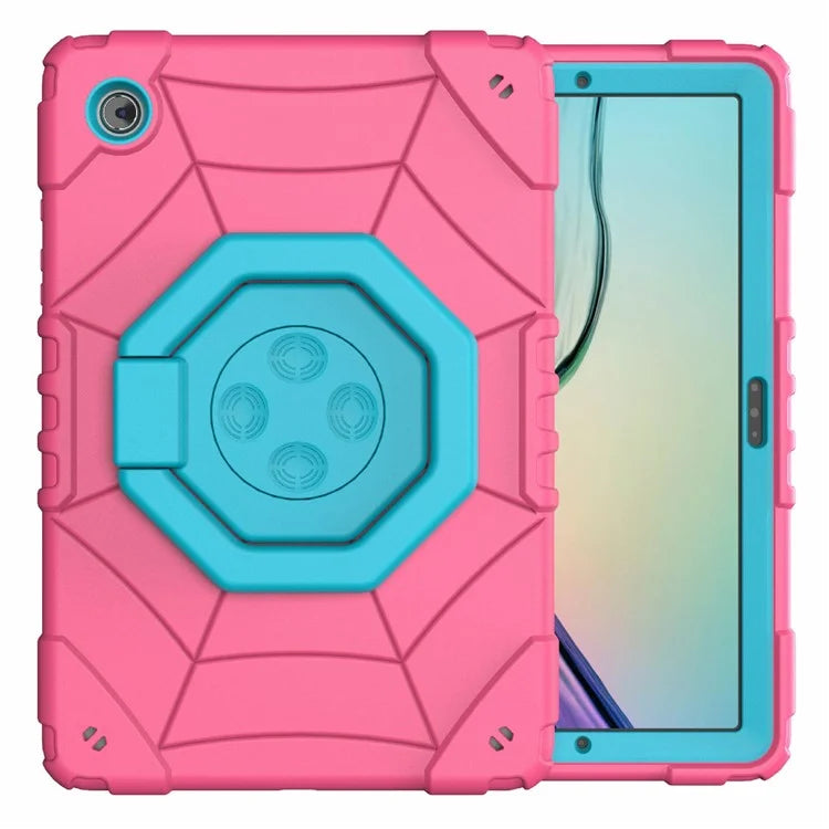 For Samsung Galaxy Tab A8 10.5 (2021) / (2022) Case Kickstand Spider Style PC+TPU Rugged Protective Cover