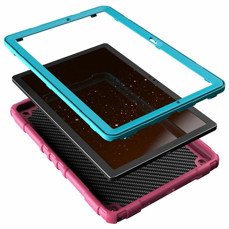 For Samsung Galaxy Tab A8 10.5 (2021) / (2022) Case Kickstand Spider Style PC+TPU Rugged Protective Cover