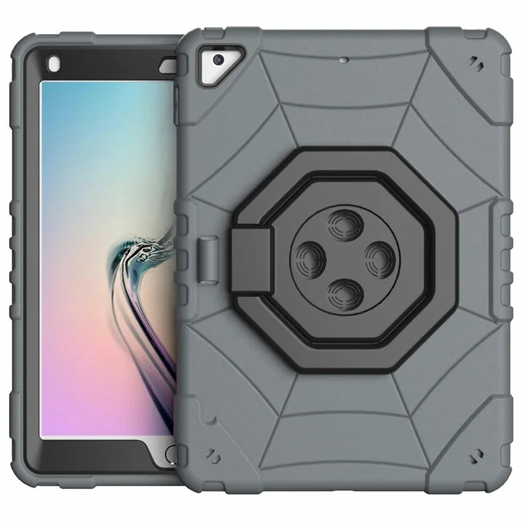 For iPad Air 2 / iPad Pro 9.7 inch (2016) / iPad 9.7-inch (2017) / (2018) Case Fidget PC+TPU Tablet Cover Spider Style