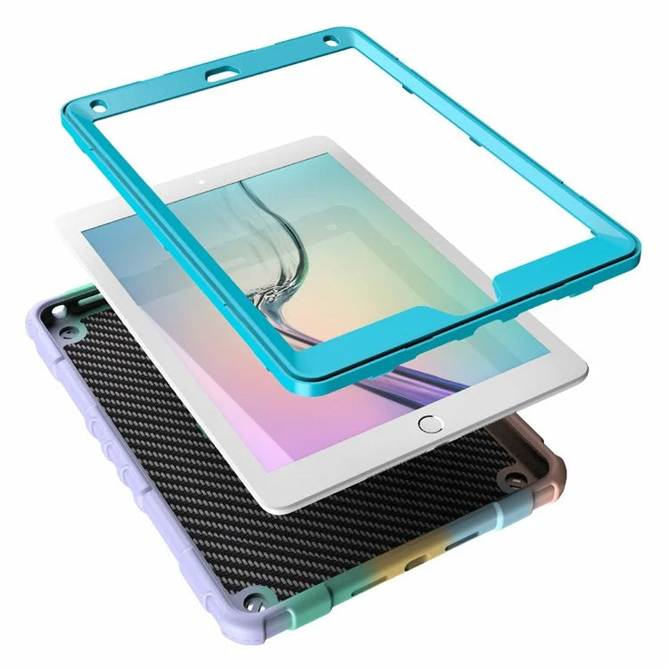 For iPad Air 2 / iPad Pro 9.7 inch (2016) / iPad 9.7-inch (2017) / (2018) Case Fidget PC+TPU Tablet Cover Spider Style