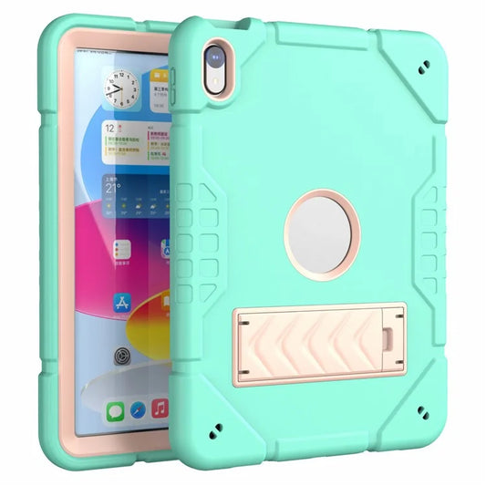 For iPad 10.9 (2022) Case Kickstand TPU+PC Anti-Slip Protective Tablet Cover