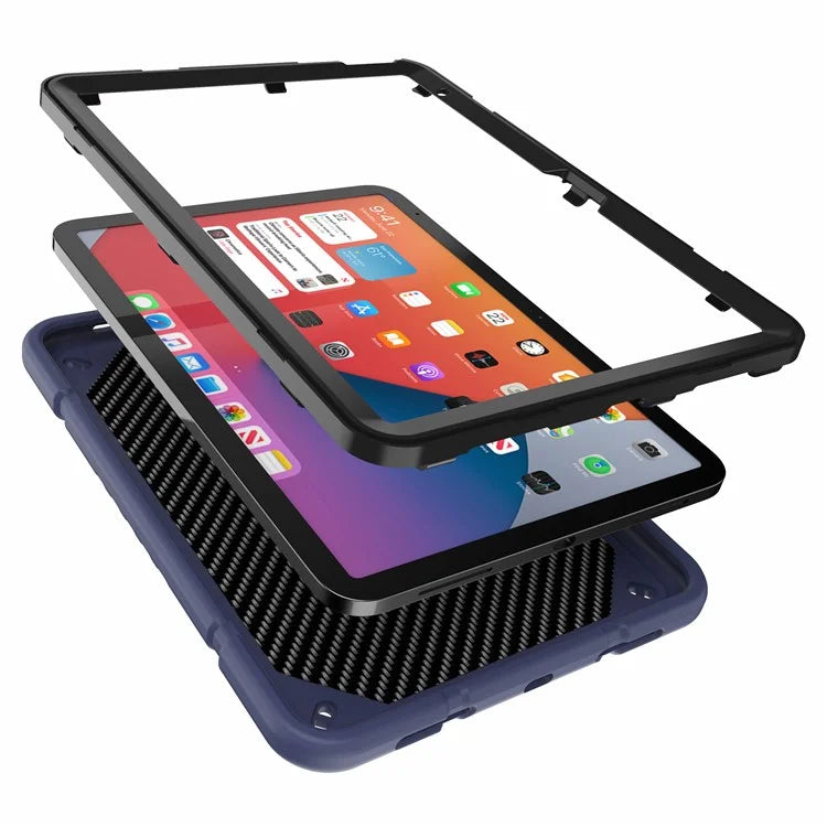 For iPad 10.9 (2022) Case Kickstand TPU+PC Anti-Slip Protective Tablet Cover