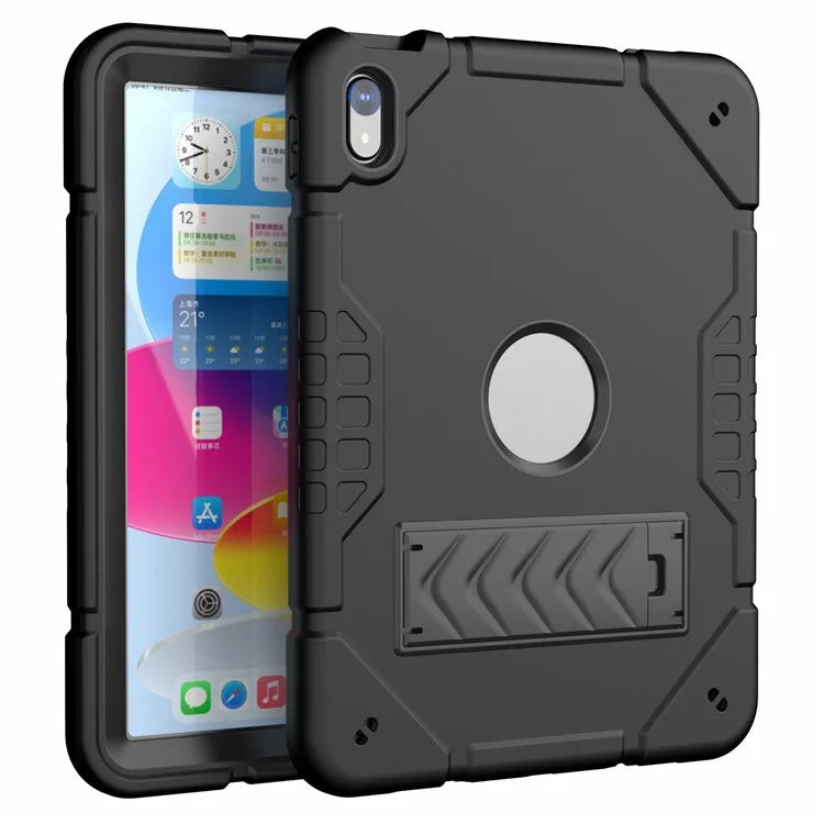 For iPad 10.9 (2022) Case Kickstand TPU+PC Anti-Slip Protective Tablet Cover