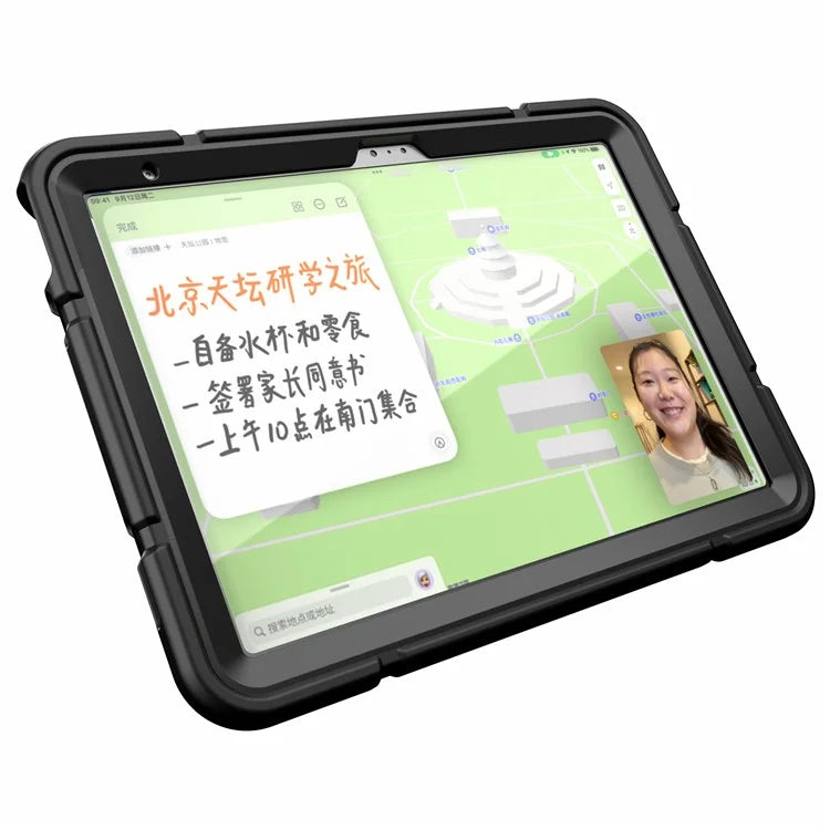 For iPad 10.9 (2022) Case Kickstand TPU+PC Anti-Slip Protective Tablet Cover