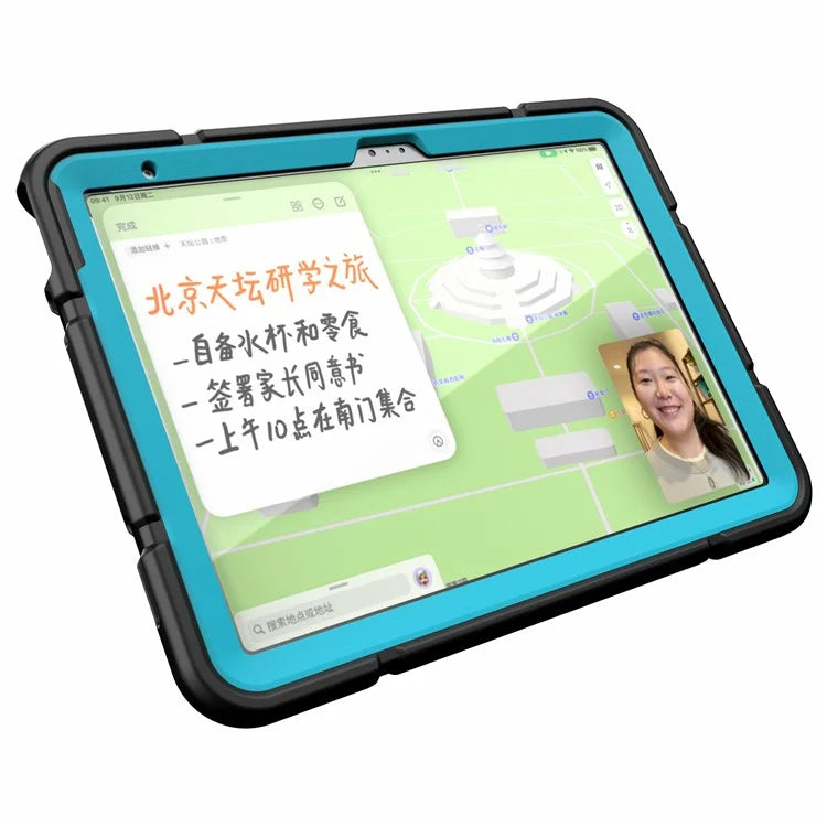 For iPad 10.9 (2022) Case Kickstand TPU+PC Anti-Slip Protective Tablet Cover