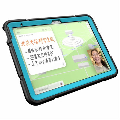 For iPad 10.9 (2022) Case Kickstand TPU+PC Anti-Slip Protective Tablet Cover