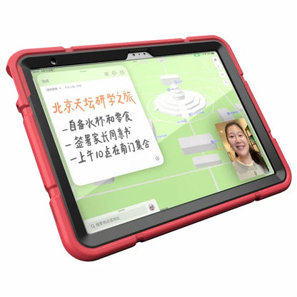 For iPad 10.9 (2022) Case Kickstand TPU+PC Anti-Slip Protective Tablet Cover