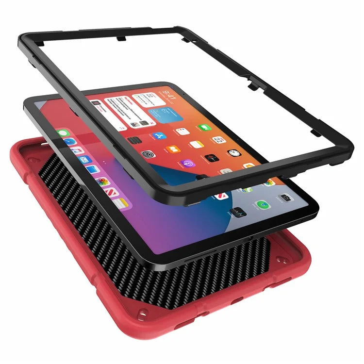 For iPad 10.9 (2022) Case Kickstand TPU+PC Anti-Slip Protective Tablet Cover