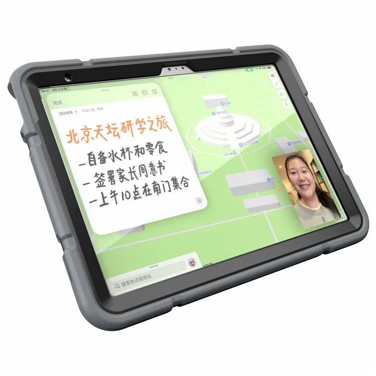 For iPad 10.9 (2022) Case Kickstand TPU+PC Anti-Slip Protective Tablet Cover