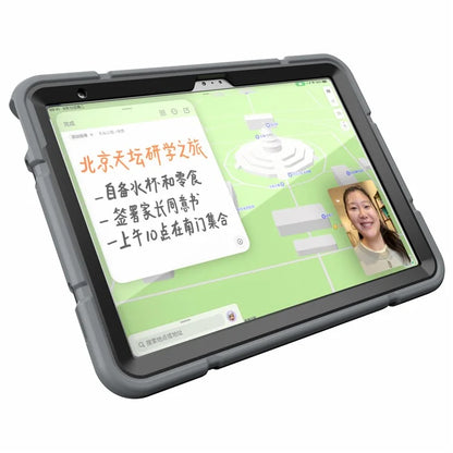 For iPad 10.9 (2022) Case Kickstand TPU+PC Anti-Slip Protective Tablet Cover