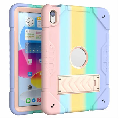 For iPad 10.9 (2022) Case Kickstand TPU+PC Anti-Slip Protective Tablet Cover