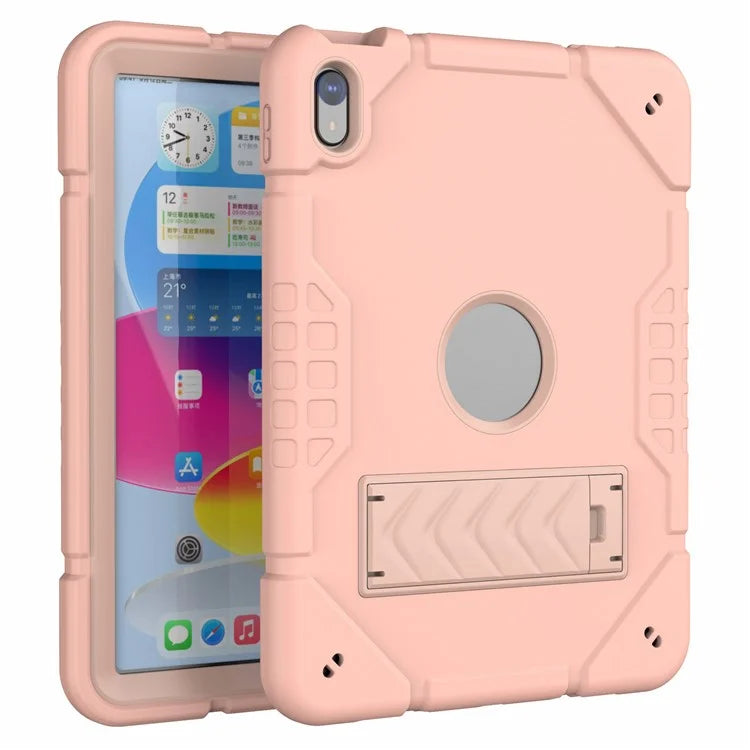 For iPad 10.9 (2022) Case Kickstand TPU+PC Anti-Slip Protective Tablet Cover