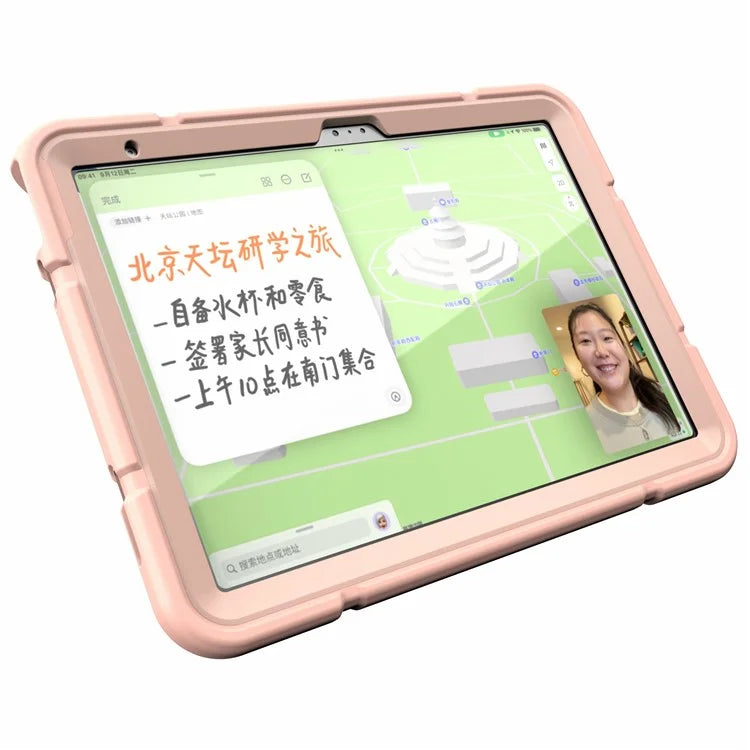 For iPad 10.9 (2022) Case Kickstand TPU+PC Anti-Slip Protective Tablet Cover