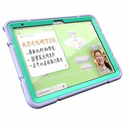 For iPad 10.9 (2022) Case Kickstand TPU+PC Anti-Slip Protective Tablet Cover