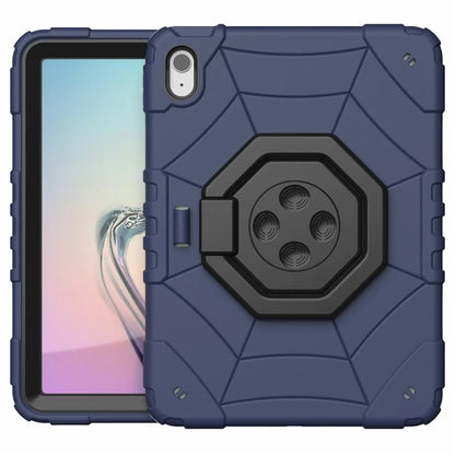 For iPad 10.9 (2022) Case Spider Style Hand Grip Kickstand PC+TPU Tablet Cover