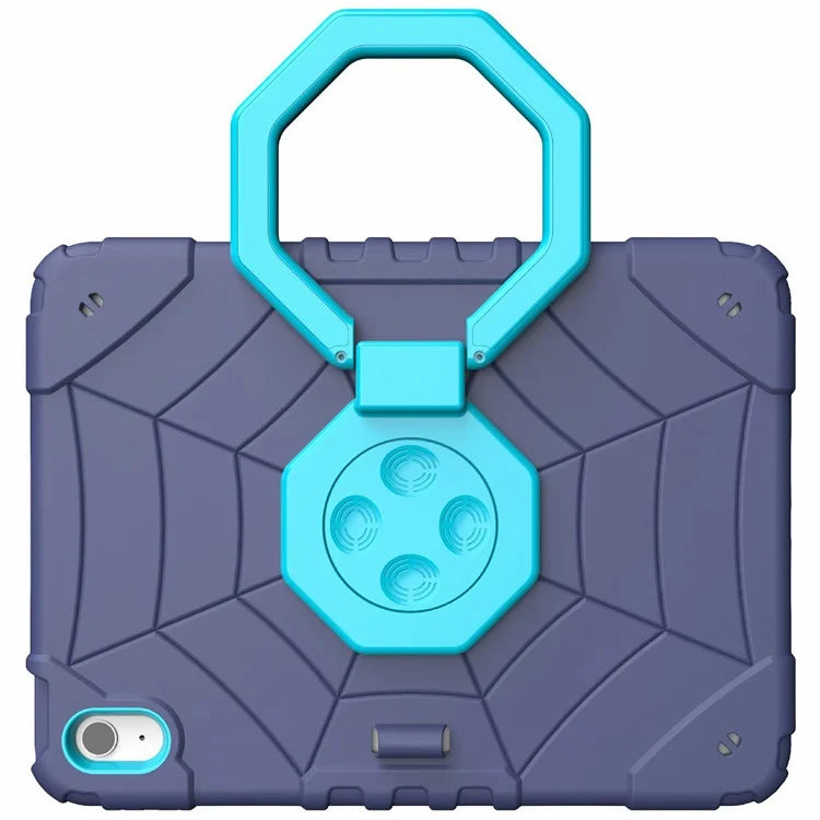 For iPad 10.9 (2022) Case Spider Style Hand Grip Kickstand PC+TPU Tablet Cover