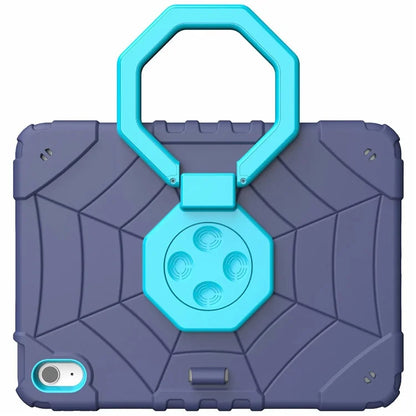 For iPad 10.9 (2022) Case Spider Style Hand Grip Kickstand PC+TPU Tablet Cover