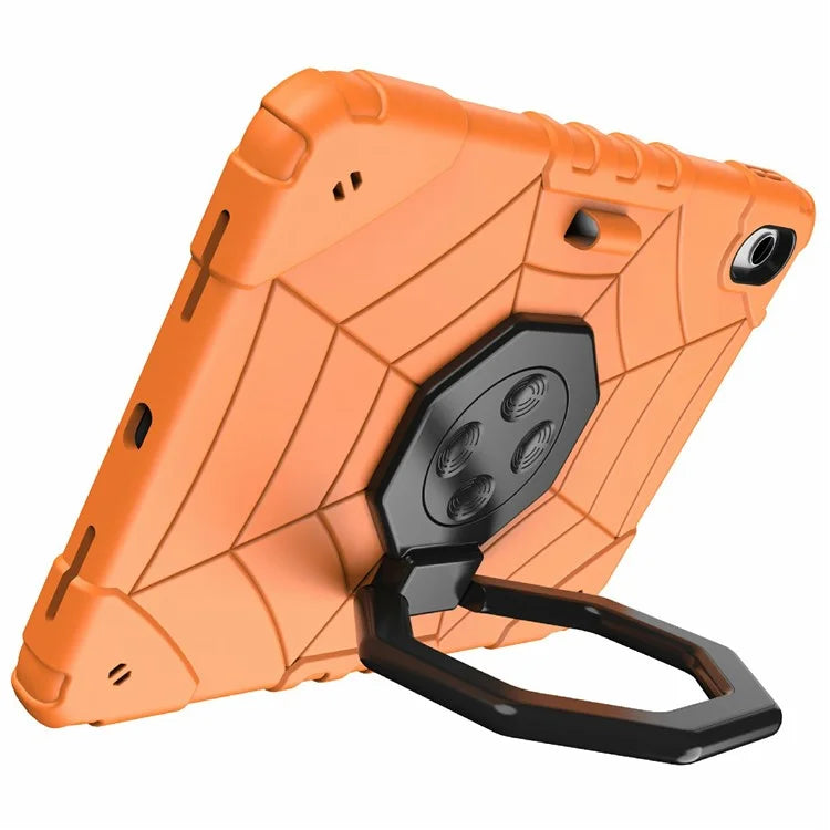 For iPad 10.9 (2022) Case Spider Style Hand Grip Kickstand PC+TPU Tablet Cover