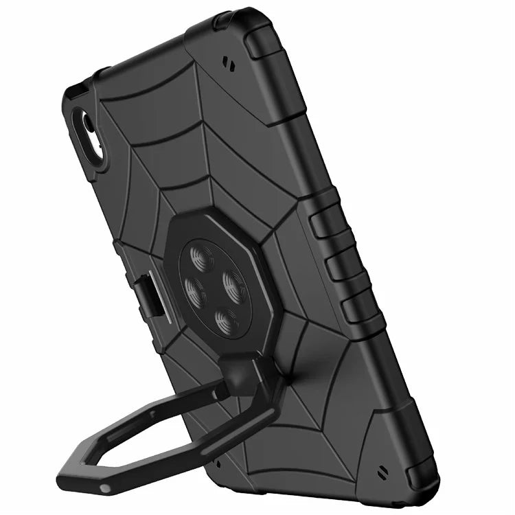 For iPad 10.9 (2022) Case Spider Style Hand Grip Kickstand PC+TPU Tablet Cover