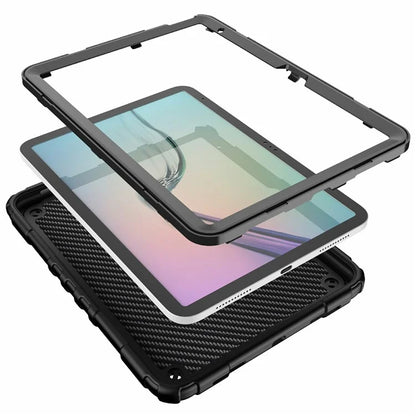 For iPad 10.9 (2022) Case Spider Style Hand Grip Kickstand PC+TPU Tablet Cover