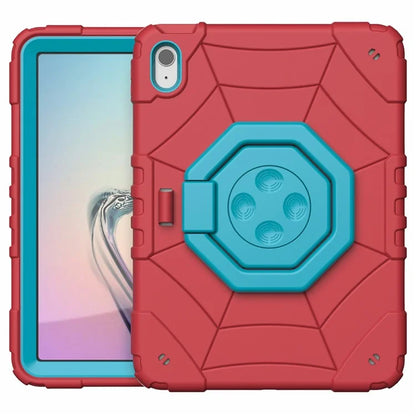 For iPad 10.9 (2022) Case Spider Style Hand Grip Kickstand PC+TPU Tablet Cover