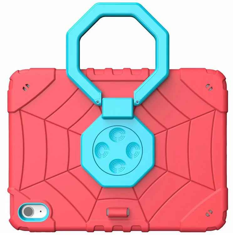 For iPad 10.9 (2022) Case Spider Style Hand Grip Kickstand PC+TPU Tablet Cover