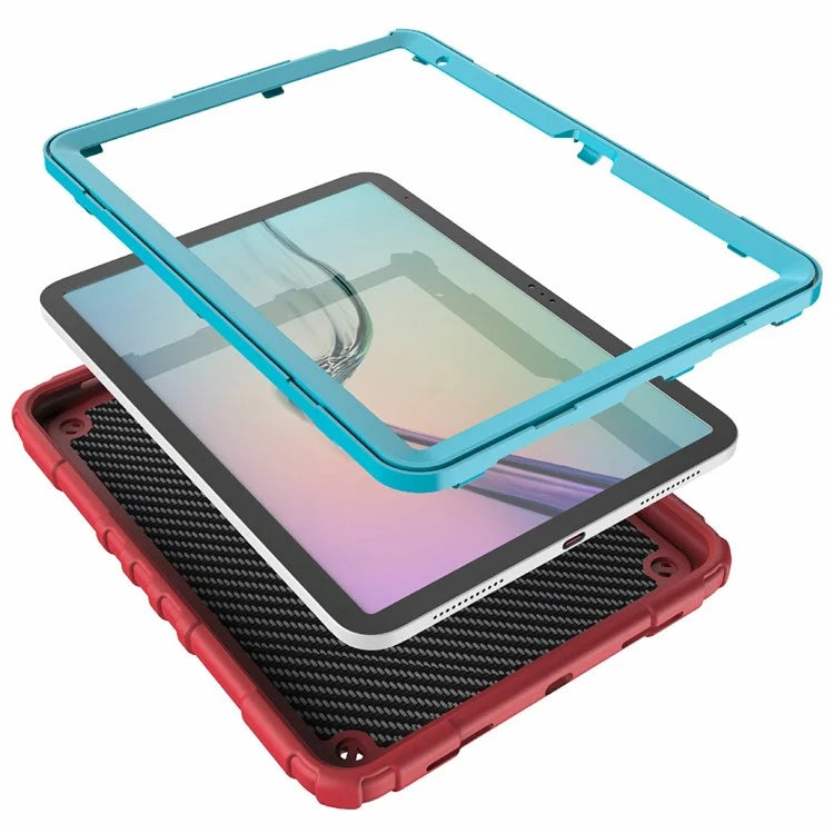 For iPad 10.9 (2022) Case Spider Style Hand Grip Kickstand PC+TPU Tablet Cover