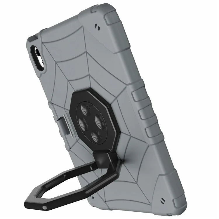 For iPad 10.9 (2022) Case Spider Style Hand Grip Kickstand PC+TPU Tablet Cover