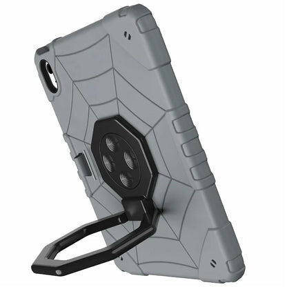 For iPad 10.9 (2022) Case Spider Style Hand Grip Kickstand PC+TPU Tablet Cover