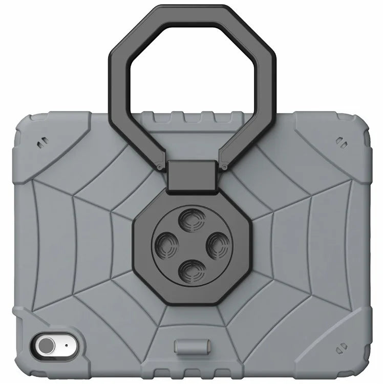 For iPad 10.9 (2022) Case Spider Style Hand Grip Kickstand PC+TPU Tablet Cover