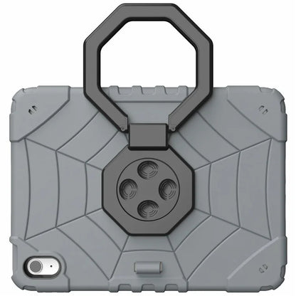 For iPad 10.9 (2022) Case Spider Style Hand Grip Kickstand PC+TPU Tablet Cover