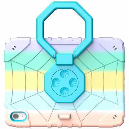 For iPad 10.9 (2022) Case Spider Style Hand Grip Kickstand PC+TPU Tablet Cover
