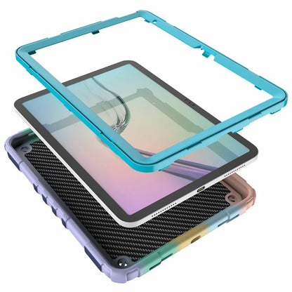 For iPad 10.9 (2022) Case Spider Style Hand Grip Kickstand PC+TPU Tablet Cover
