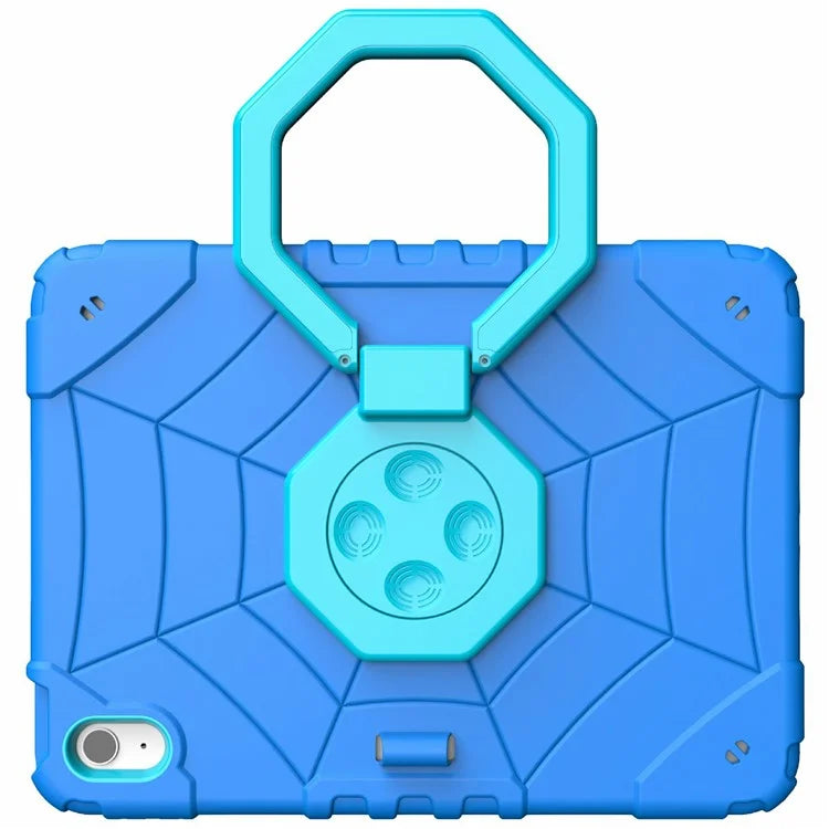 For iPad 10.9 (2022) Case Spider Style Hand Grip Kickstand PC+TPU Tablet Cover