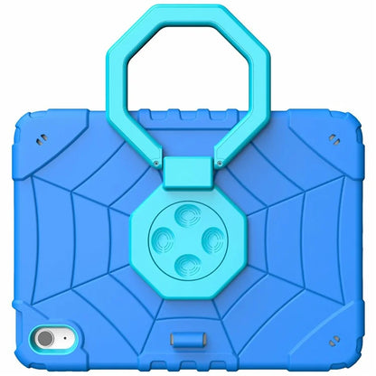 For iPad 10.9 (2022) Case Spider Style Hand Grip Kickstand PC+TPU Tablet Cover