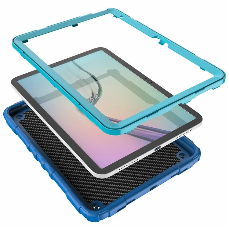 For iPad 10.9 (2022) Case Spider Style Hand Grip Kickstand PC+TPU Tablet Cover