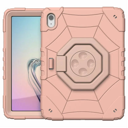 For iPad 10.9 (2022) Case Spider Style Hand Grip Kickstand PC+TPU Tablet Cover