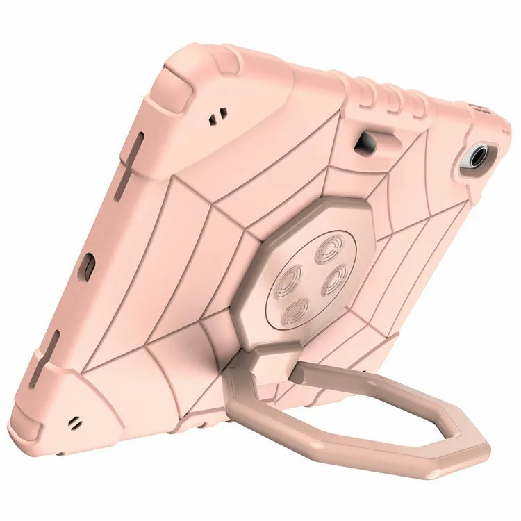 For iPad 10.9 (2022) Case Spider Style Hand Grip Kickstand PC+TPU Tablet Cover