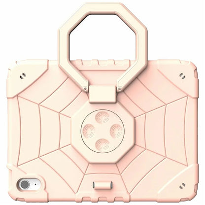 For iPad 10.9 (2022) Case Spider Style Hand Grip Kickstand PC+TPU Tablet Cover