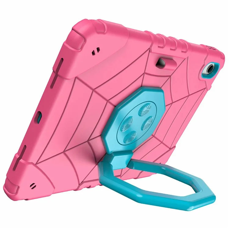 For iPad 10.9 (2022) Case Spider Style Hand Grip Kickstand PC+TPU Tablet Cover