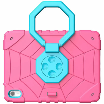 For iPad 10.9 (2022) Case Spider Style Hand Grip Kickstand PC+TPU Tablet Cover