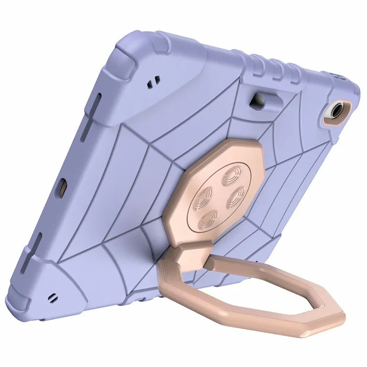 For iPad 10.9 (2022) Case Spider Style Hand Grip Kickstand PC+TPU Tablet Cover