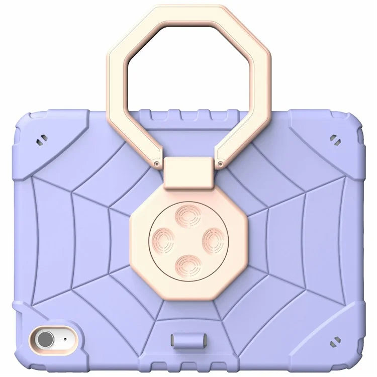 For iPad 10.9 (2022) Case Spider Style Hand Grip Kickstand PC+TPU Tablet Cover