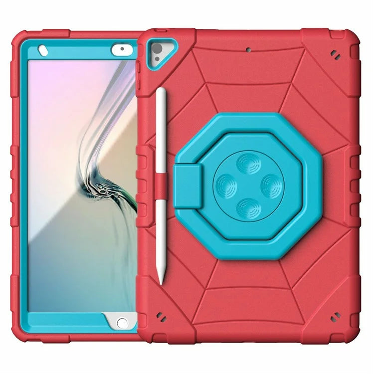 For iPad 10.2 (2019) / (2020) / (2021) Case Fidget Toy Hand Grip PC+TPU Spider Style Cover