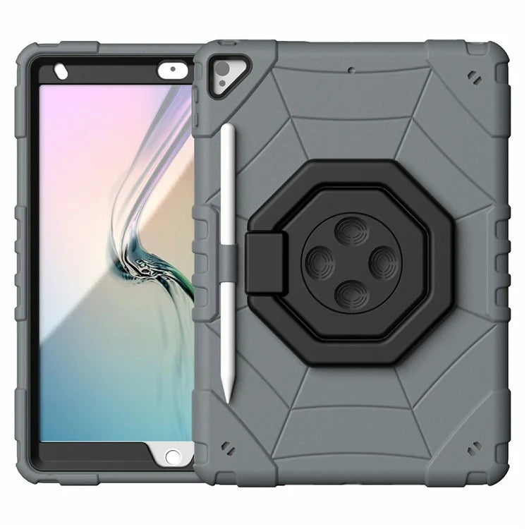 For iPad 10.2 (2019) / (2020) / (2021) Case Fidget Toy Hand Grip PC+TPU Spider Style Cover