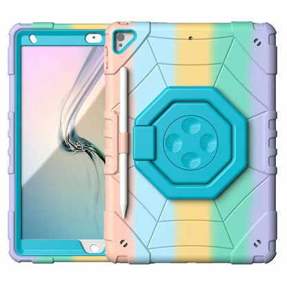 For iPad 10.2 (2019) / (2020) / (2021) Case Fidget Toy Hand Grip PC+TPU Spider Style Cover